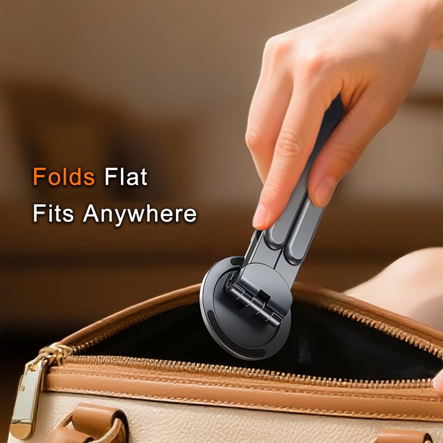 4-In-1 Foldable Laptop Stand, Portable Magnetic Phone Holder
